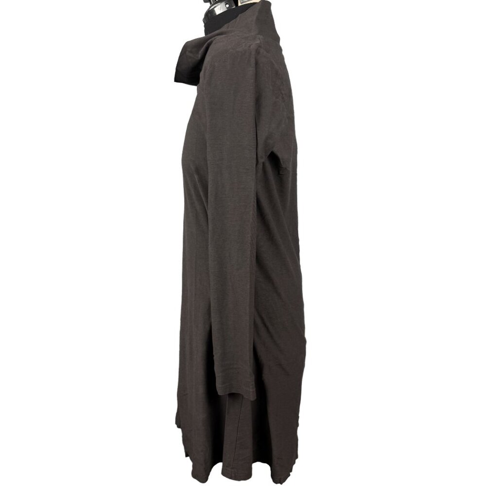 HORNY TOAD Cowl Neck Knit Dress Asymmetrical Casual Minimalist Women's L (FLAW) - Picture 4 of 12